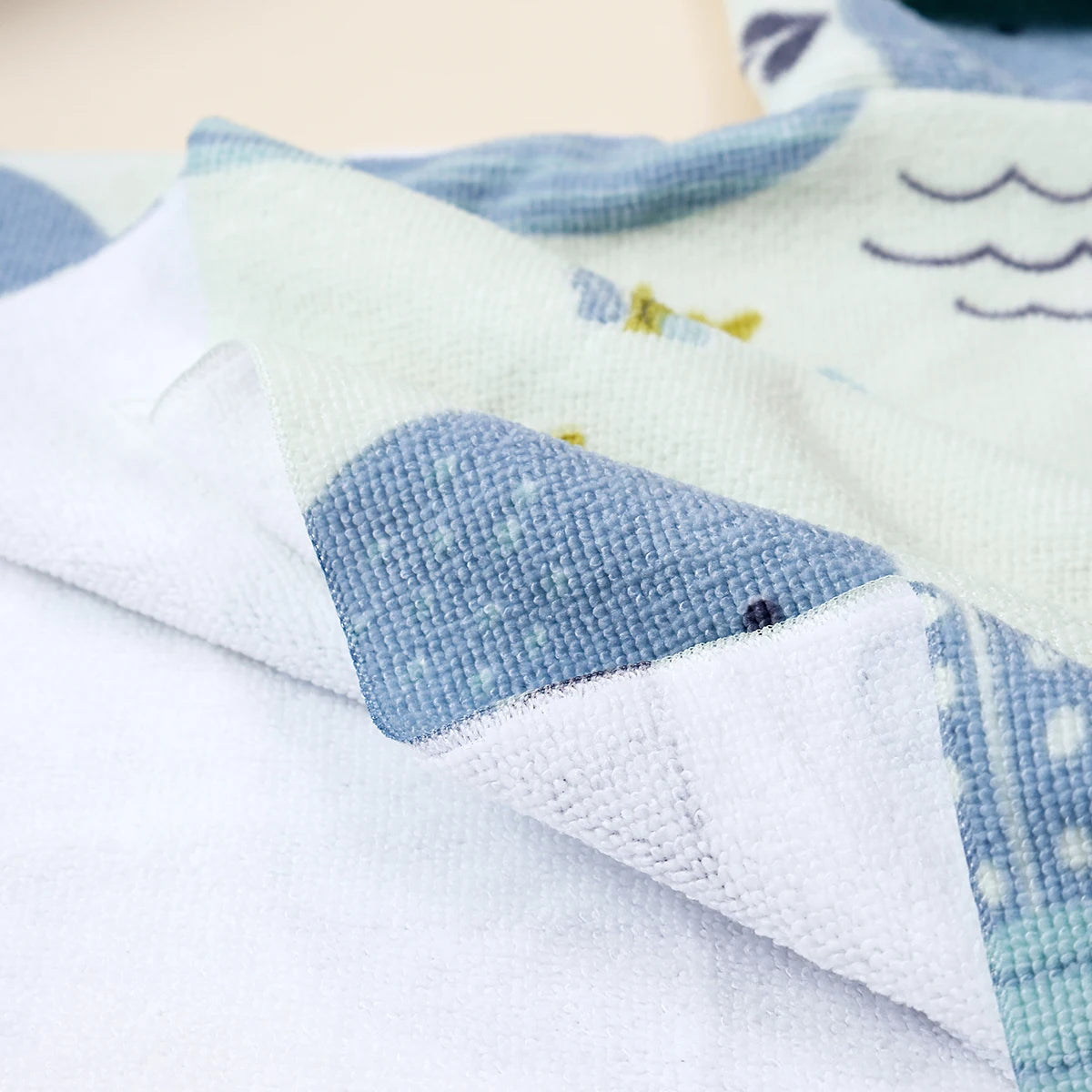 Serviette de bain à capuche en microfibre