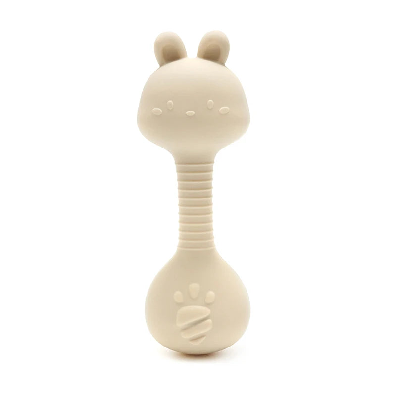 Hochet de dentition en silicone de qualité alimentaire