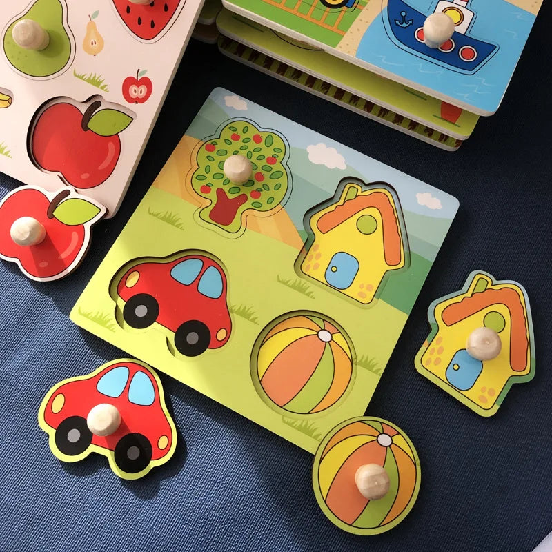 Puzzle en bois pour enfants montessori