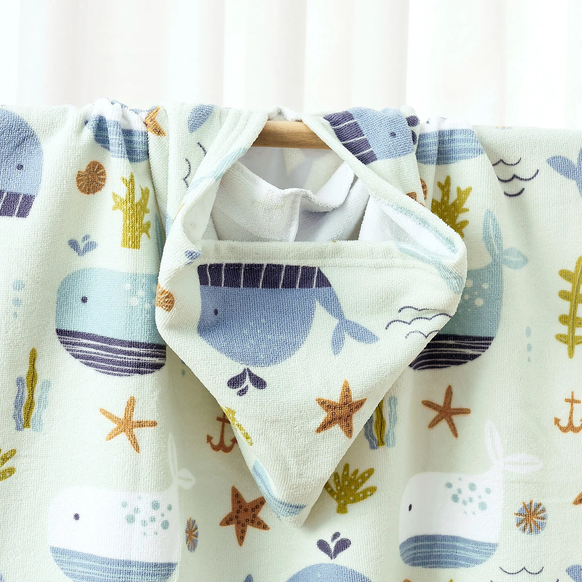 Serviette de bain à capuche en microfibre