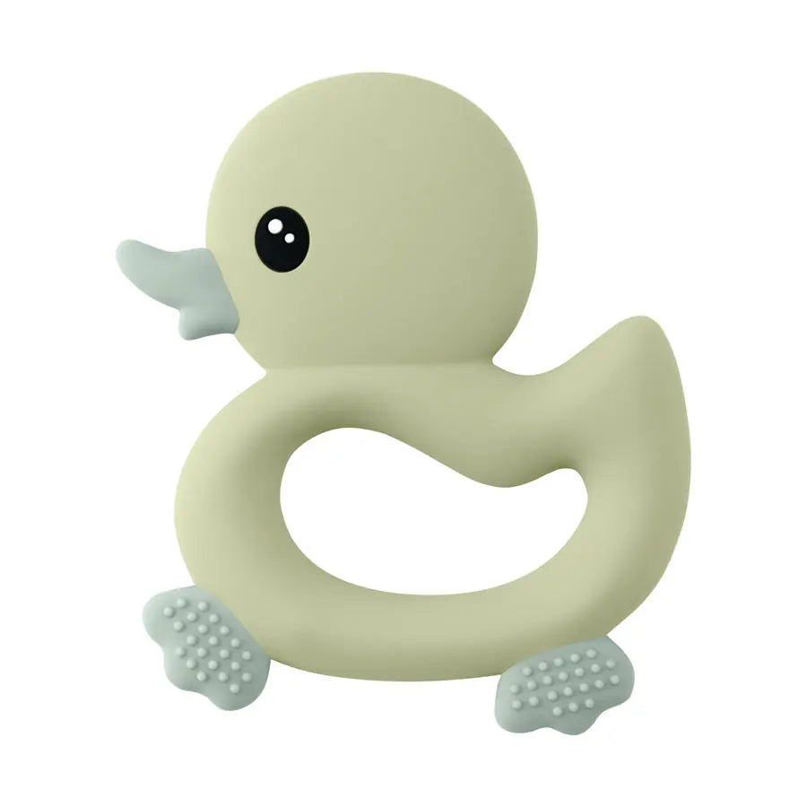 Anneau de dentition en silicone en forme de canard