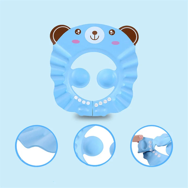Bonnet de douche souple et réglable