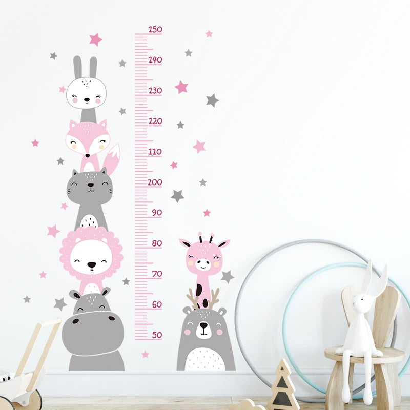 Lot de 3 autocollants muraux motif animaux