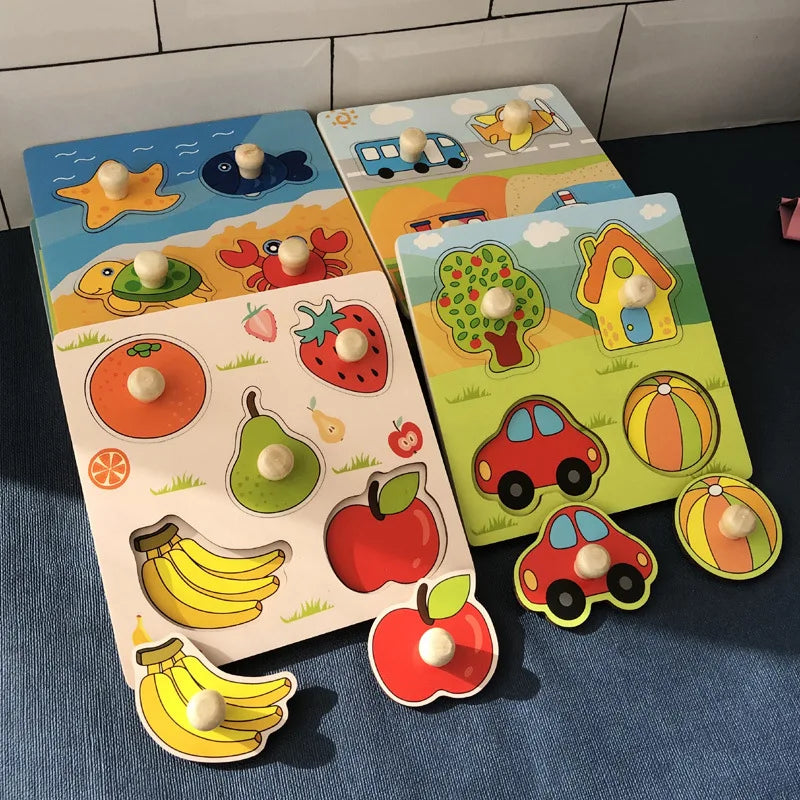 Puzzle en bois pour enfants montessori