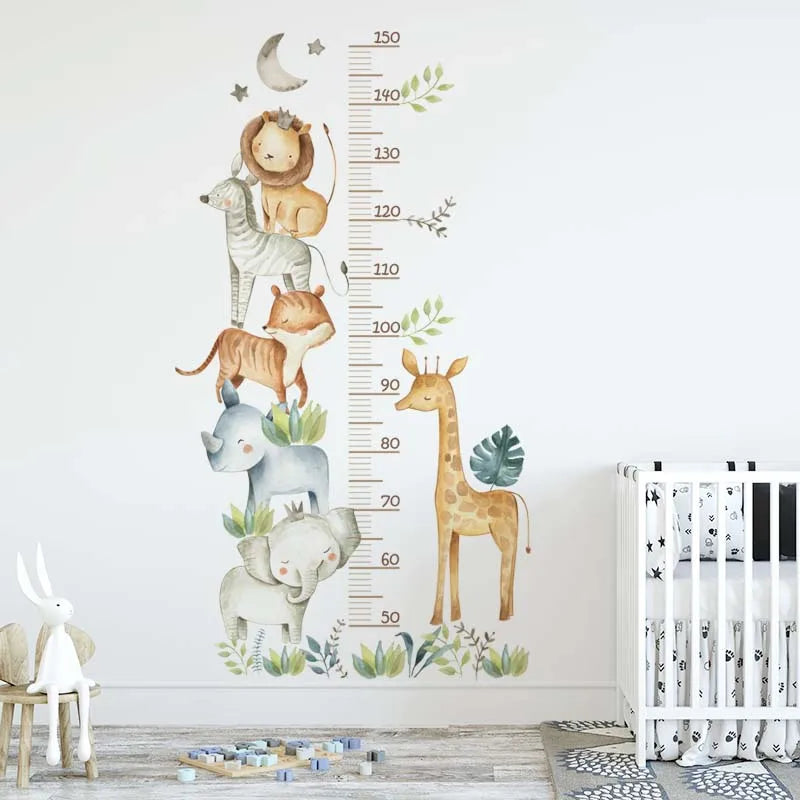 Lot de 3 autocollants muraux motif animaux