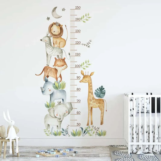 Lot de 3 autocollants muraux motif animaux