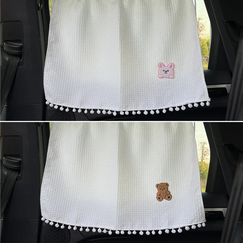 Rideau pare-soleil universel à ventouses pour fenêtre de voiture