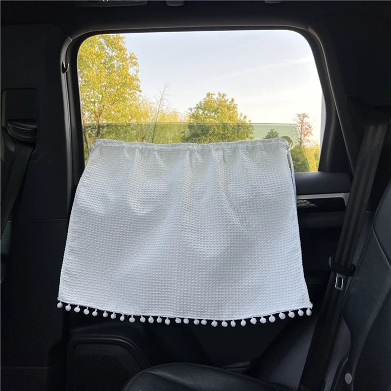 Rideau pare-soleil universel à ventouses pour fenêtre de voiture