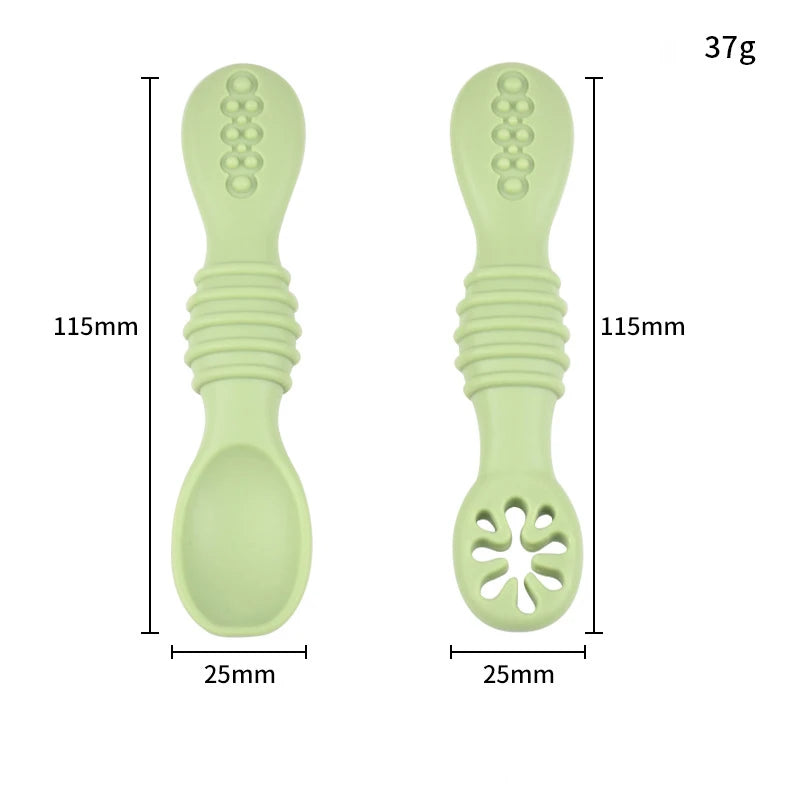 Cuillère d'apprentissage en silicone