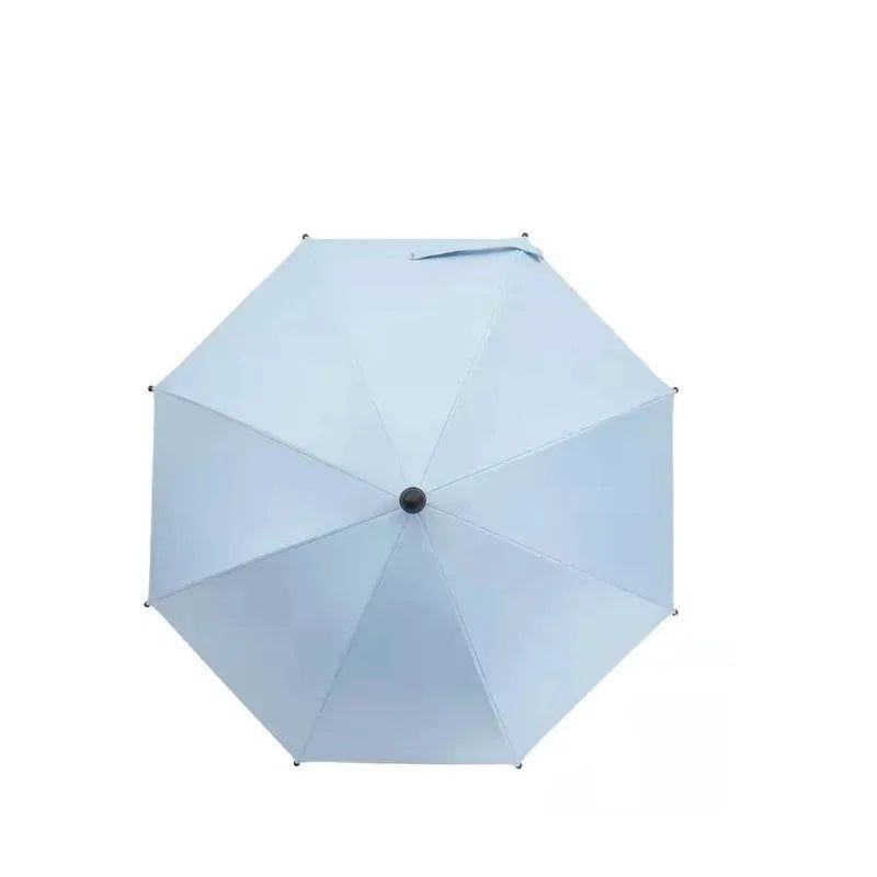 Parapluie pliable pour poussette, protection UV réglable à 360 degrés