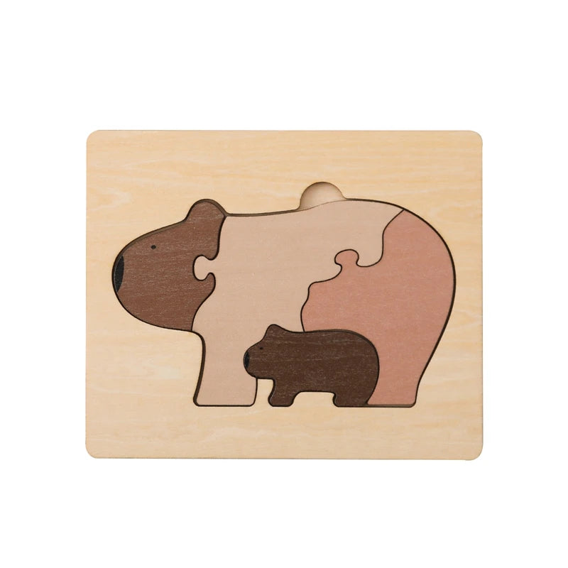 Puzzle 3D en bois, jouets cognitifs Montessori