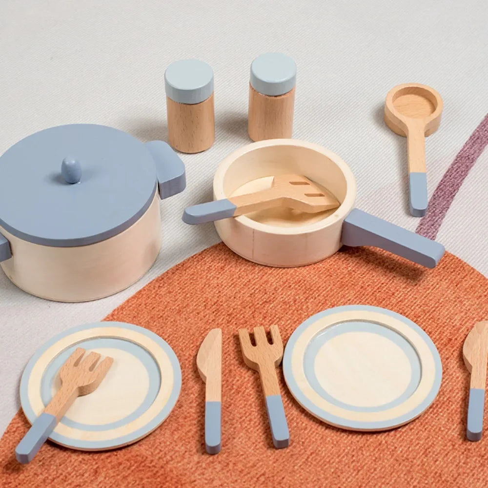 Mini jouets de cuisine en bois
