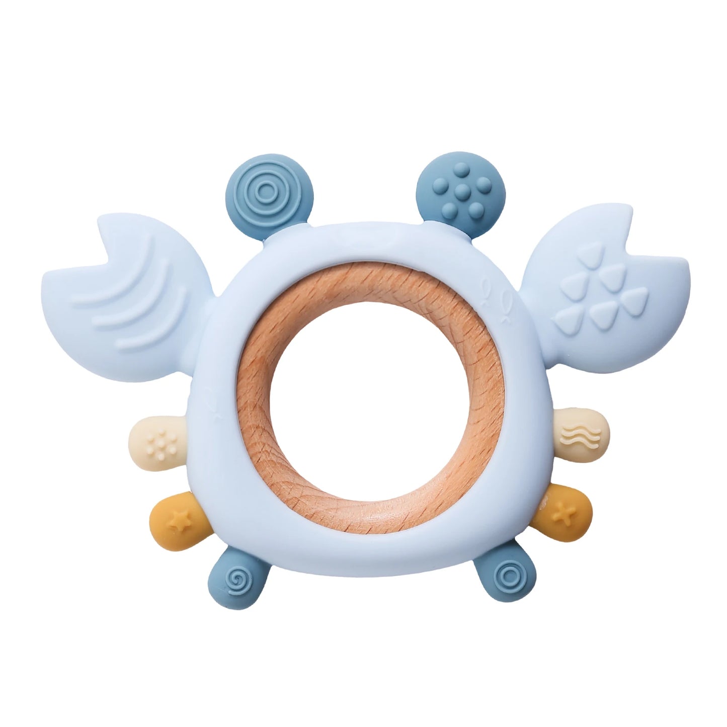 Anneau de dentition crabe en silicone