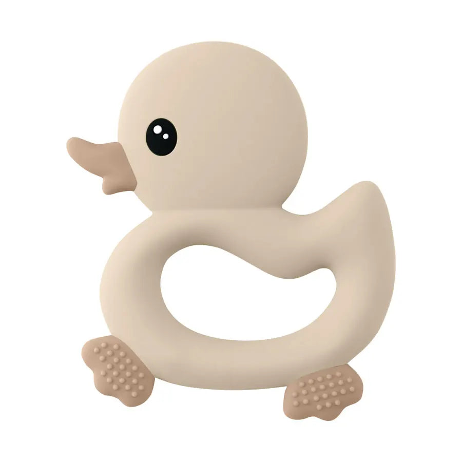 Anneau de dentition en silicone en forme de canard