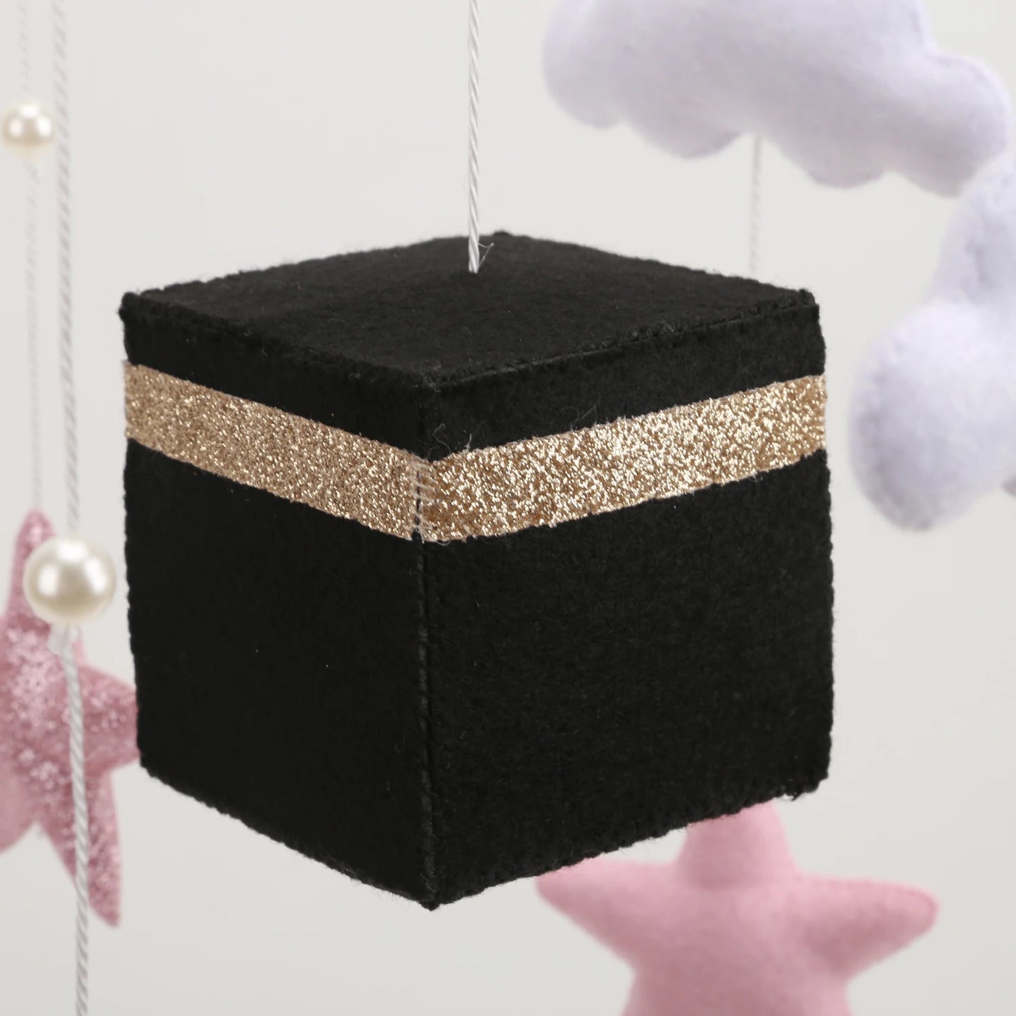 Mobile islamique Kaaba rose, récitation du Coran