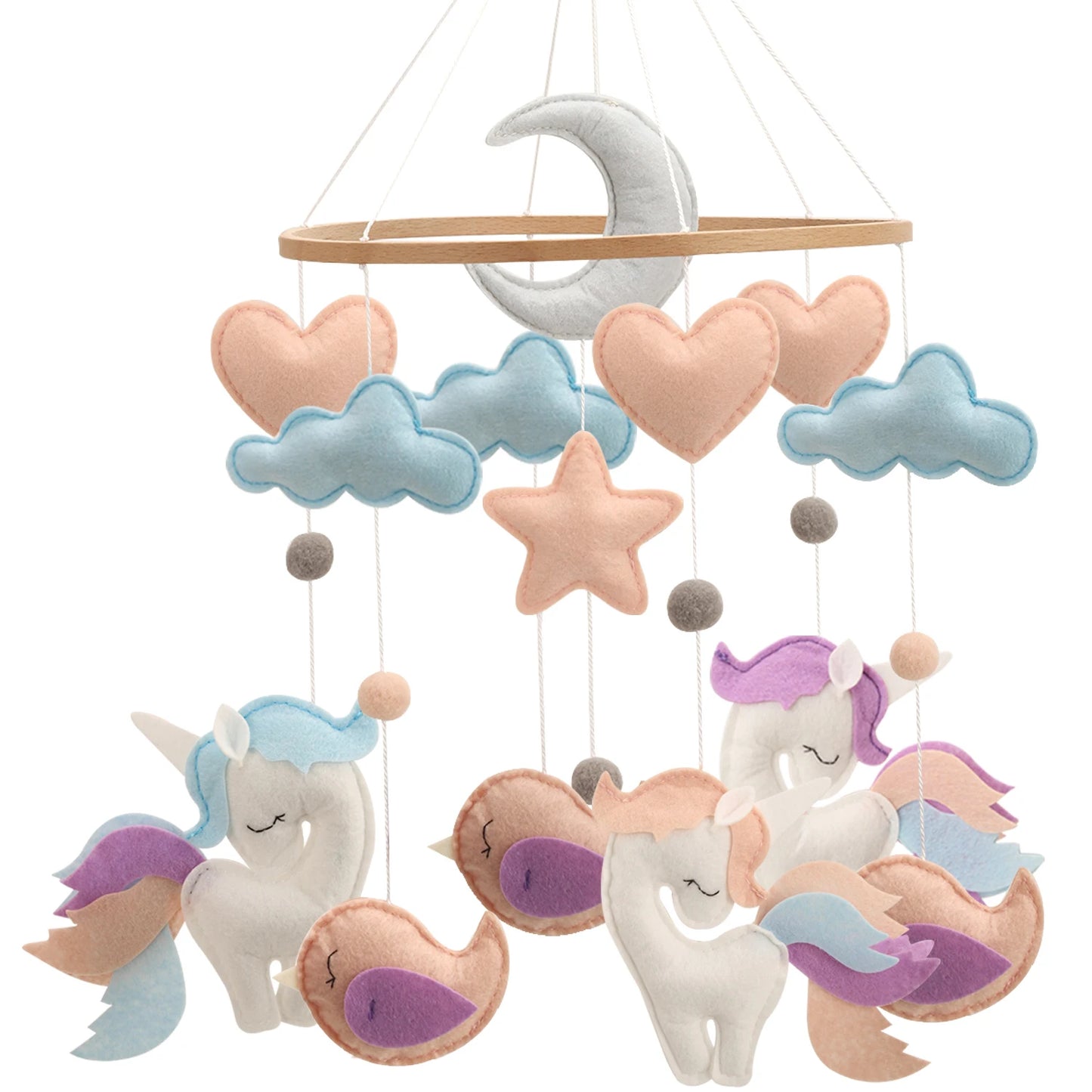 Mobile licorne et nuage