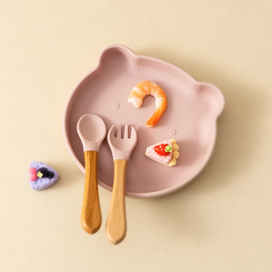 Ensemble de 3 pièces vaisselle en silicone