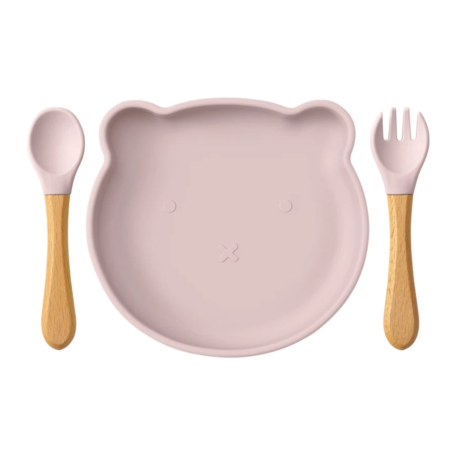 Ensemble de 3 pièces vaisselle en silicone