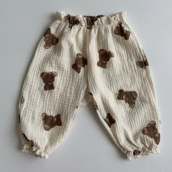Pantalons bébé en coton bio