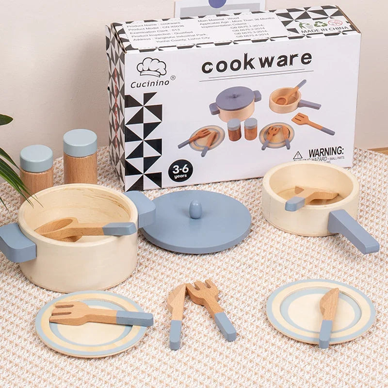 Mini jouets de cuisine en bois