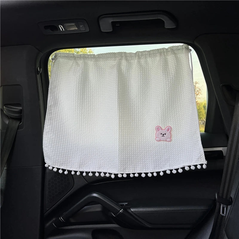 Rideau pare-soleil universel à ventouses pour fenêtre de voiture