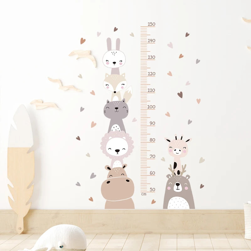Lot de 3 autocollants muraux motif animaux
