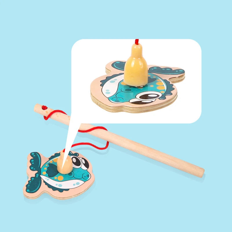 Jouets de pêche en bois montessori
