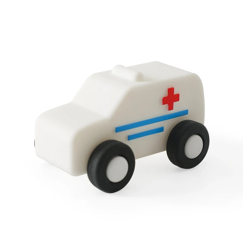 Jouets voiture en silicone Montessori