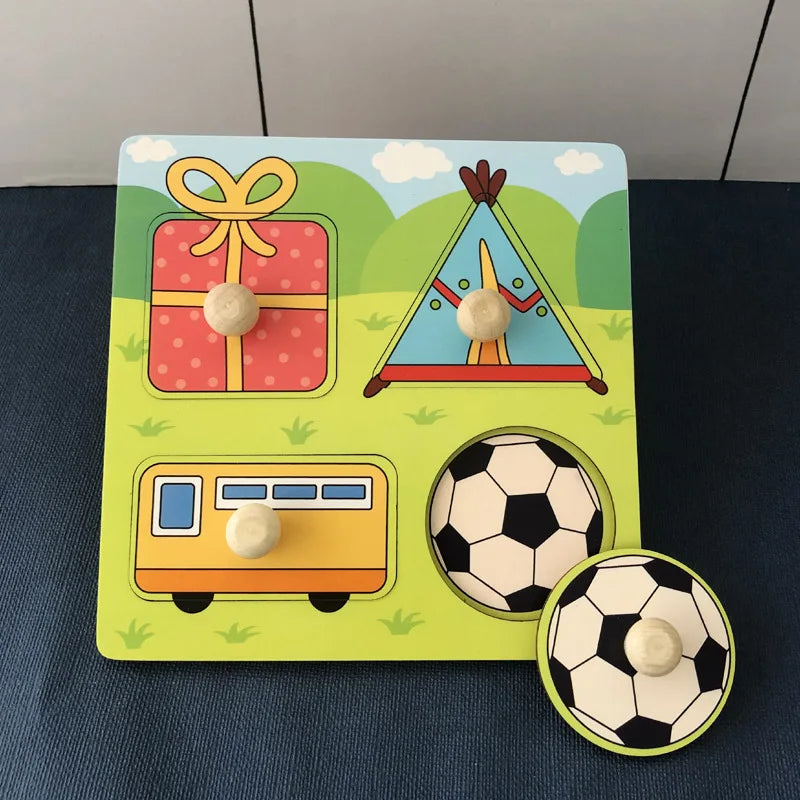 Puzzle en bois pour enfants montessori