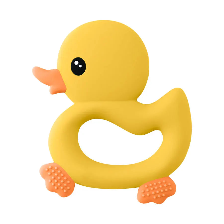 Anneau de dentition en silicone en forme de canard