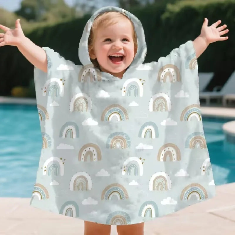 Serviette de bain à capuche en microfibre