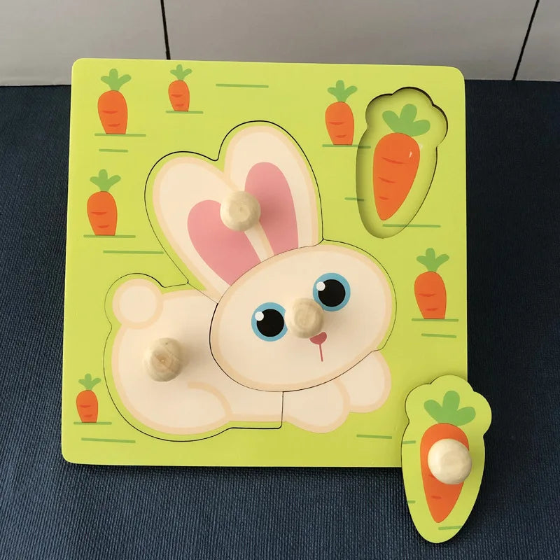 Puzzle en bois pour enfants montessori