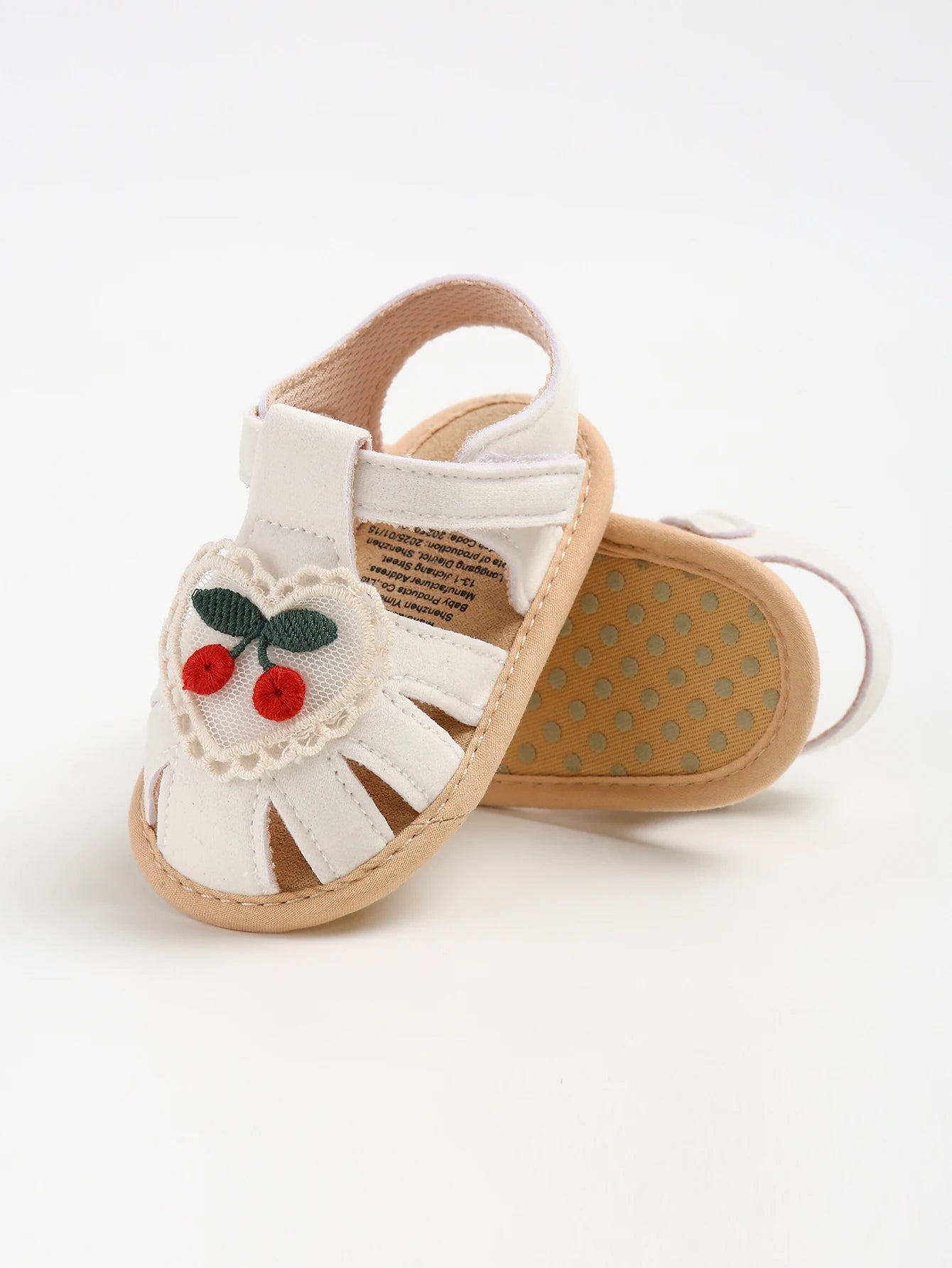 Sandales fille cerise