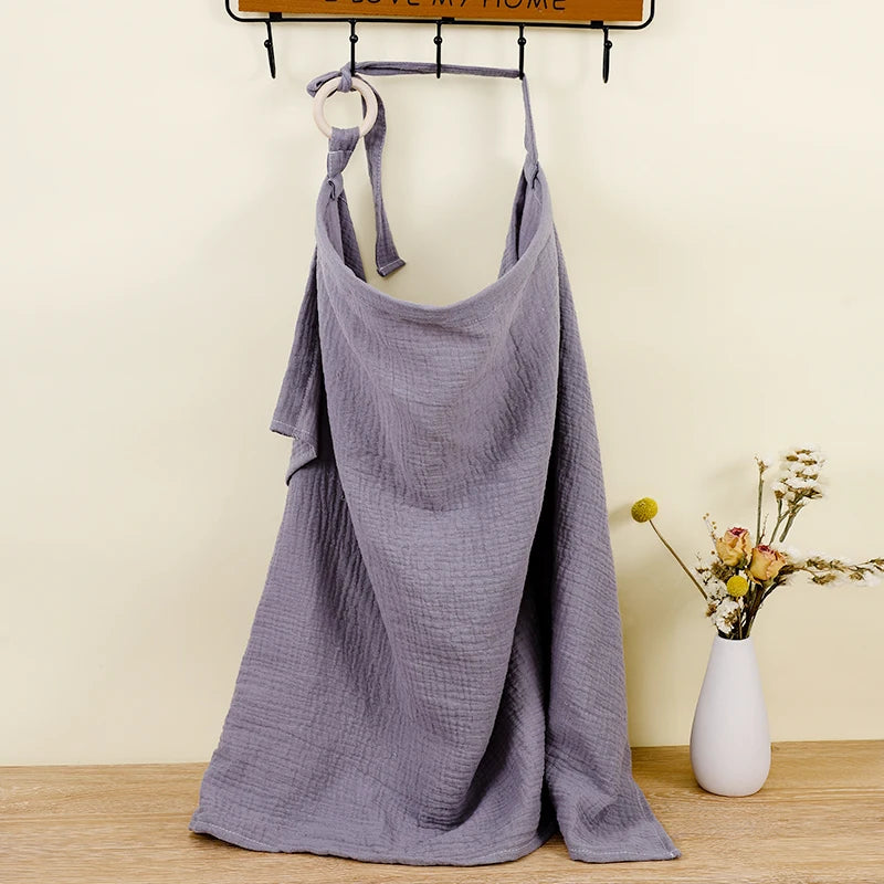Couverture d'allaitement 100 % coton