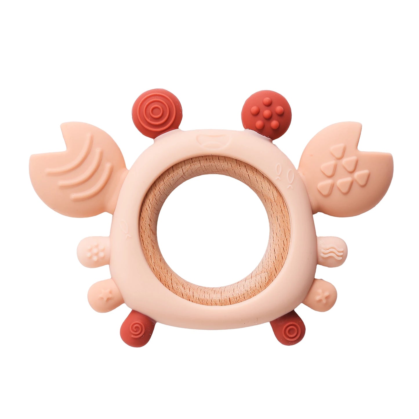 Anneau de dentition crabe en silicone
