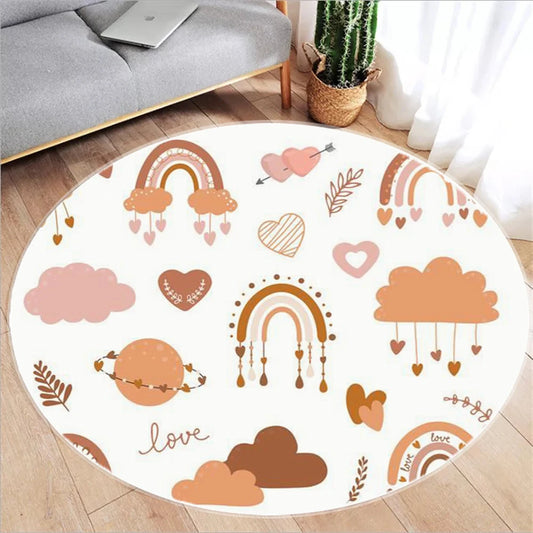 Tapis rond motif mignon