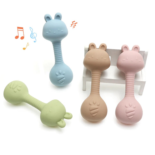 Hochet de dentition en silicone de qualité alimentaire