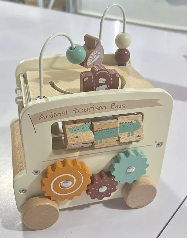 Jouets montessori en bois en forme de champignon