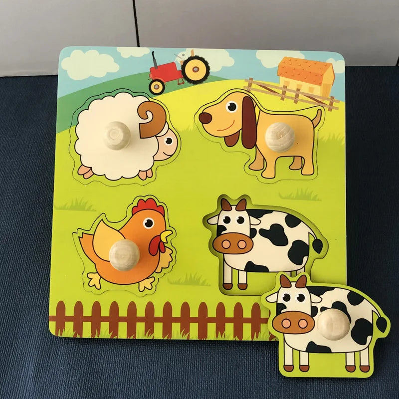 Puzzle en bois pour enfants montessori