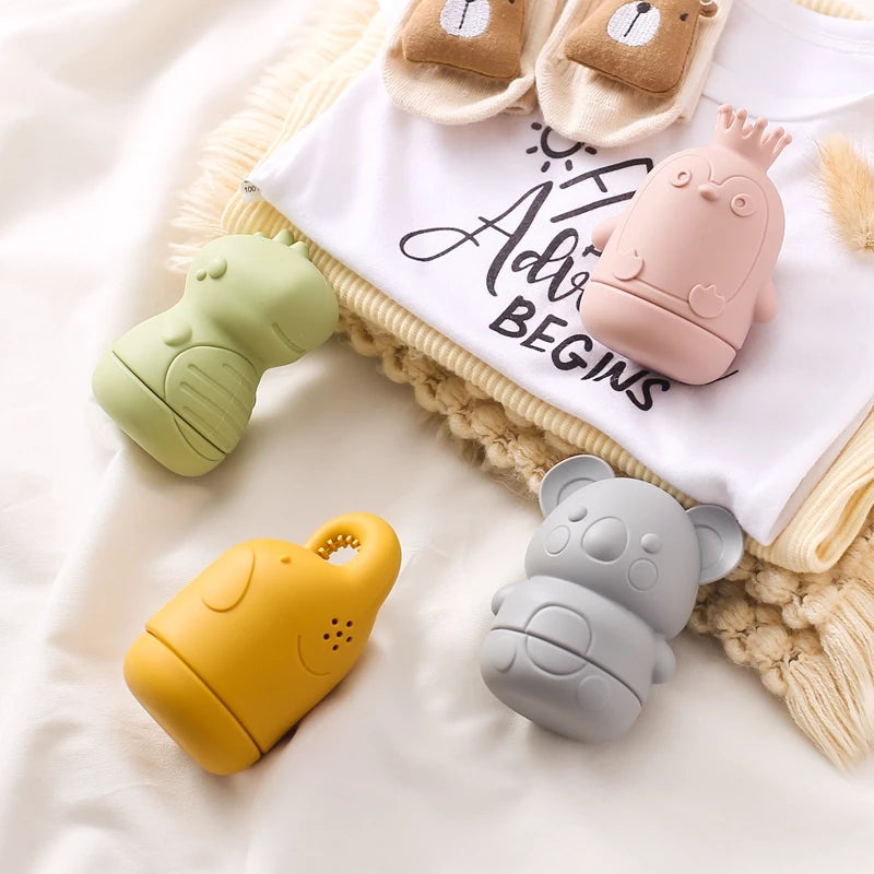 Jouets de bain en silicone mignons animaux