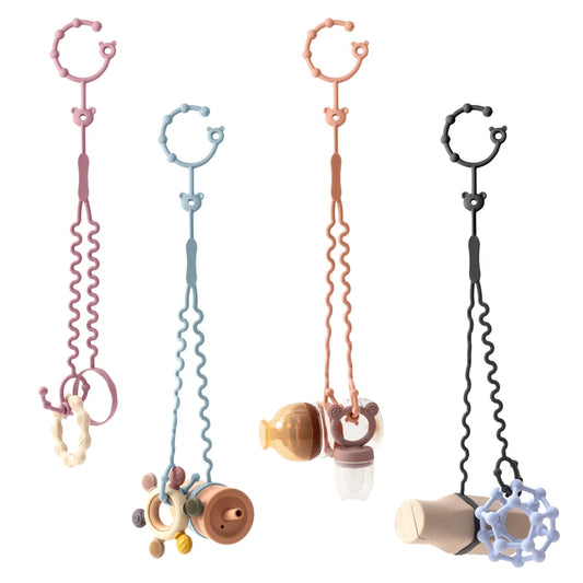 Chaîne de sucette pour bébé, accessoires pour poussette