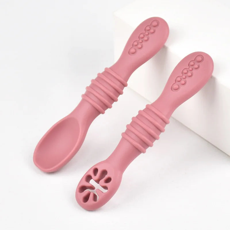 Cuillère d'apprentissage en silicone