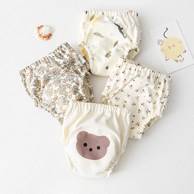 Couches d'apprentissage lavables en coton
