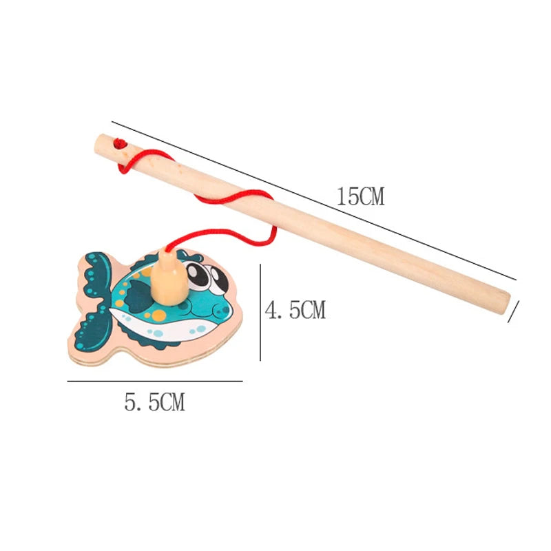 Jouets de pêche en bois montessori
