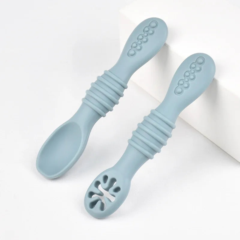 Cuillère d'apprentissage en silicone