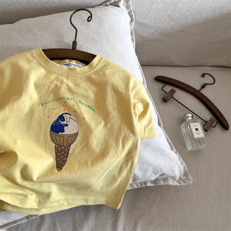 T-shirt à manches courtes et col rond