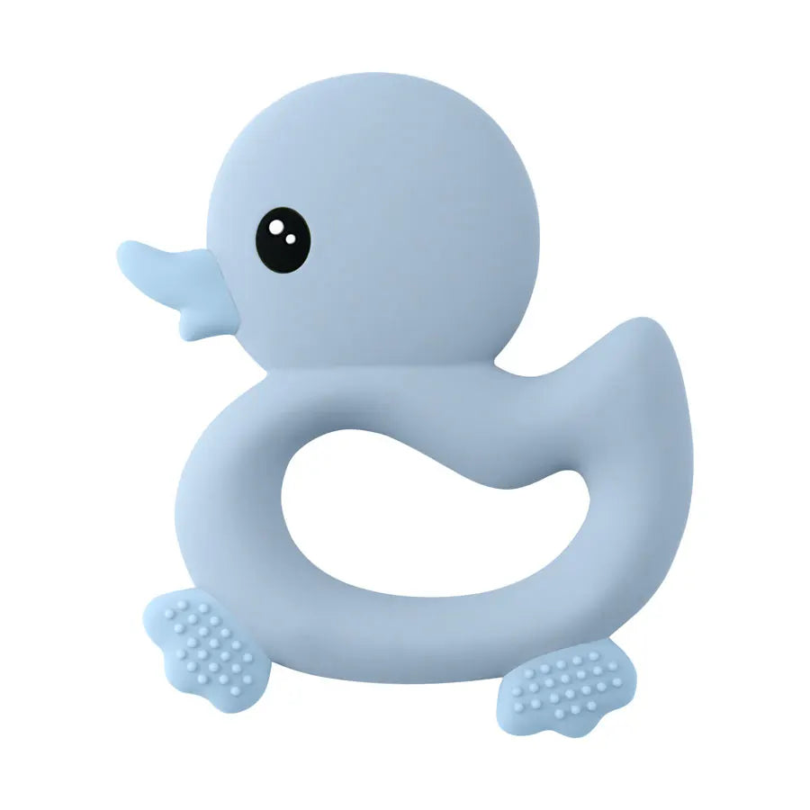 Anneau de dentition en silicone en forme de canard