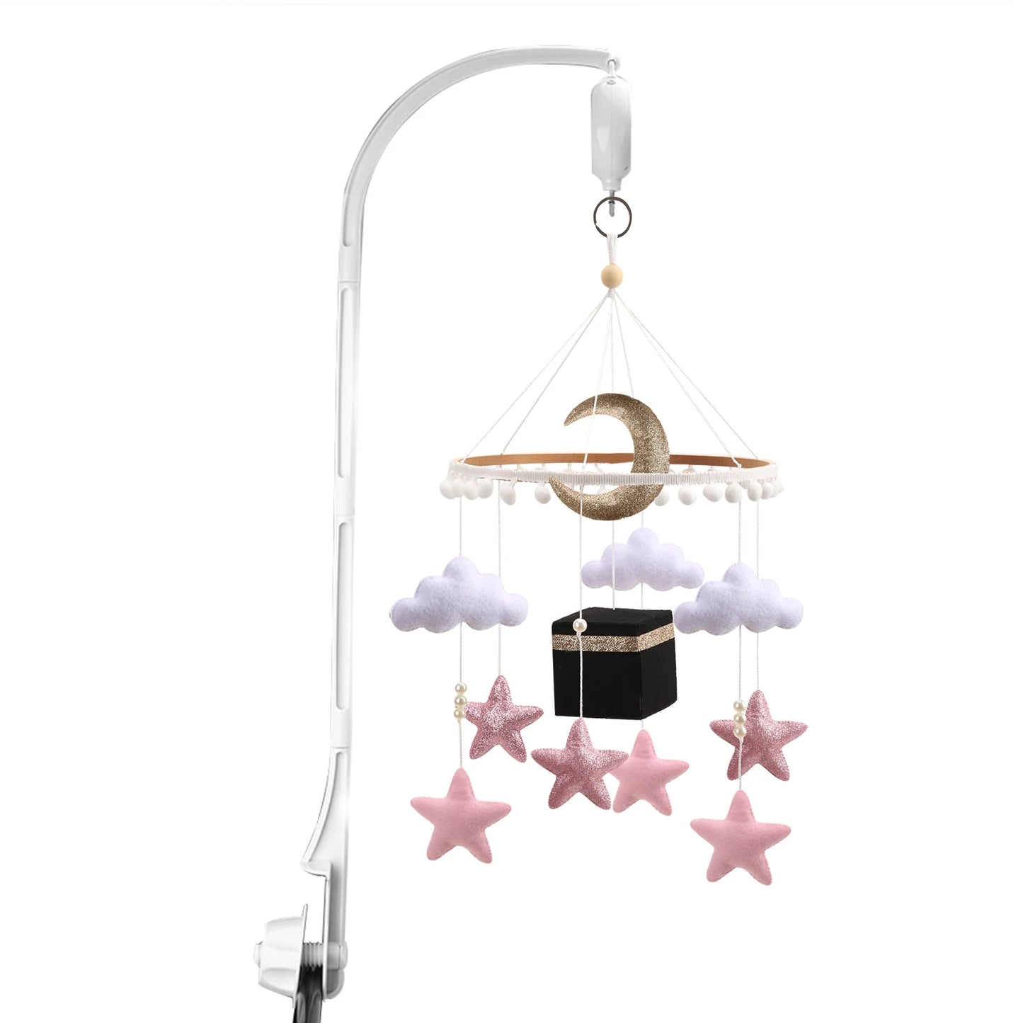 Mobile islamique Kaaba rose, récitation du Coran