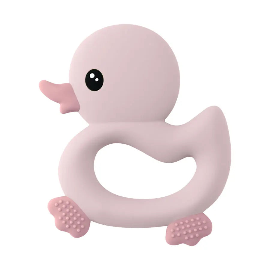 Anneau de dentition en silicone en forme de canard
