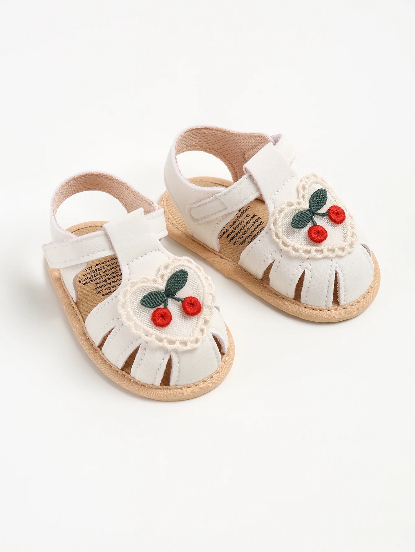 Sandales fille cerise